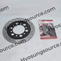 Rear Disc Rotor w/ Pads Hyosung GT125 -GT650 GT125R - GT650R