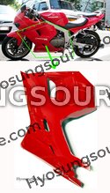 Genuine Lower Left Fairing Cowl (Red) Hyosung GT250R GT650R