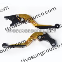 Adjustable Folding Brake & Clutch Levers Gold GT250R 650R GD250