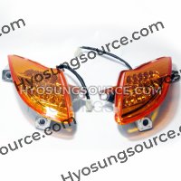 Genuine Front Turn Signal Set Amber Lens Hyosung MS3 250