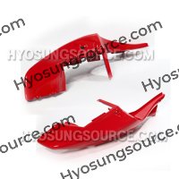 Genuine Rear Side Cover Set Red Hyosung GT250 GT250R GT650
